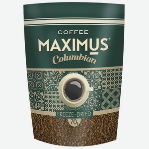 Кофе 70 г Maximus Columbian сублимированный д/пак