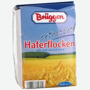 Овсяные хлопья 0,5 кг Bruggen Haferfloken extrazart м/уп