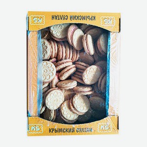 Печенье 0.5 кг Крымский султан Любовь крымчанки с начинкой с ароматом малины пл/уп