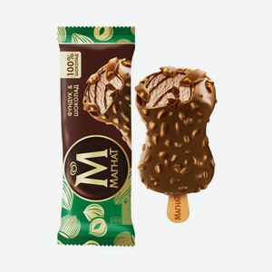 Мороженое 70г Магнат фундук-шоколад эскимо м/уп
