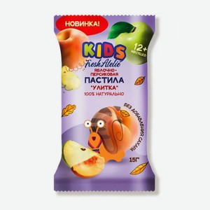 Пастила Fresh Atelie Kids из яблок и персиков для детей с 12 мес, без сахара, 15 г