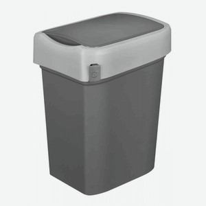 Контейнер для мусора Econova Smart bin цвет: серый 245×196×345 мм, 10 л