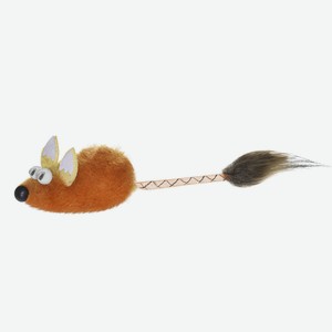 PetshopRu игрушка для кошек  Мышка с меховой кисточкой ,рыжая (10 г)