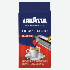 Кофе 250 г Lavazza Crema&Gusto молотый м/уп