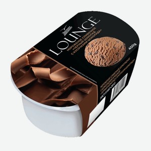 Мороженое 450г Lounge Крымское морожене Шоколадное с кусочками шоколада лоток