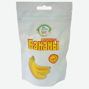 Бананы 100 г BioMarket сушеные м/уп