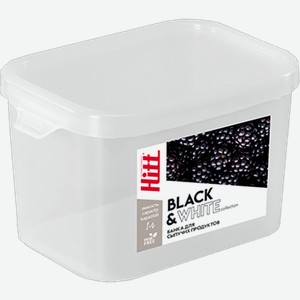 Банка для сыпучих продуктов Хитт Black&White 1л