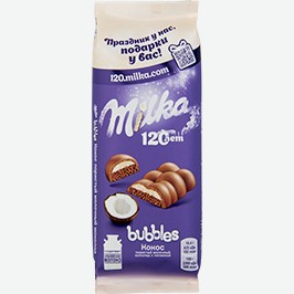 Шоколад Милка, Молочный, Пористый, С Кокосовой Начинкой, 92 Г