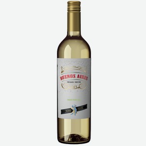 Вино БУЭНОС АЙРЕС белое, сухое, 0.75л
