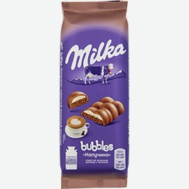 Шоколад Милка, Молочный, Пористый, С Начинкой Со Вкусом Капучино, 92 Г
