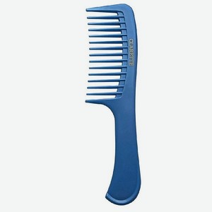 Расческа для волос Clarette с ручкой с редкими зубцами голубая