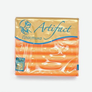 Пластика для запекания Artifact брус глина для лепки и творчества 56 г 323 флуоресцентный оранжевый
