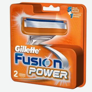 GILLETTE Fusion Power 2 кассеты для бритья