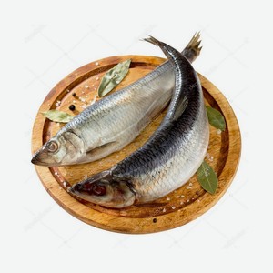 Рыба СЕЛЬДЬ олюторская вес 300-400 соленая целая Продсиб 1кг