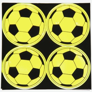 Шеврон Мяч футбольный 4в1 Желтый светоотражающий 100шт/2000шт К205, Р61Кн442