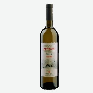 Вино  Гурджаани , белое сухое, 12.5%, 0.75 л