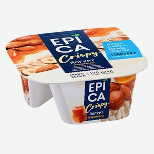 Йогурт 140г EPICA CRISPY карамель 10,2% п/ст