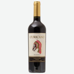 Вино Курикано Карменер резерва, красное сухое, 13.5%, 0.75л, Чили