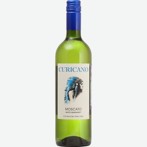 Вино Курикано Москато, белое полусладкое, 12.5%, 0.75л, Чили