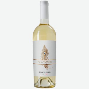Вино ПавоНеро Бьянко, белое сухое, 13%, 0.75л, Италия