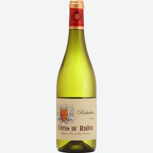 Вино Кот дю Рон Ришбуа, белое сухое, 12%, 0.75л, Франция