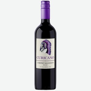 Вино Курикано Каберне Совиньон, красное сухое, 12.5%, 0.75л, Чили