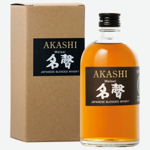 Виски Акаши Блендед Мейсей п/у, 40%, 0.5л, Япония