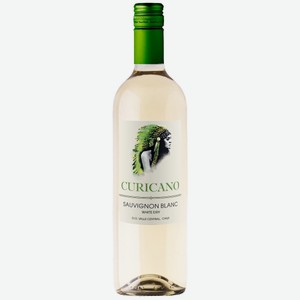 Вино Курикано Совиньон Блан, белое сухое, 12.5%, 0.75л, Чили