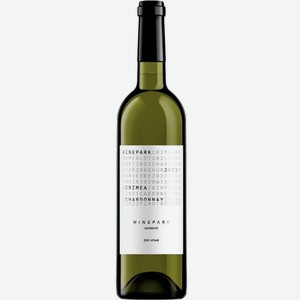 Вино тихое белое сухое ЗГУ Крым Winepark ШАРДОНЕ 2021 0.75 л