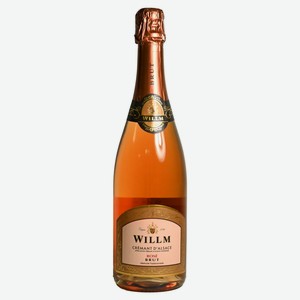 Игристое вино Willm розовое брют Франция, 0,75 л