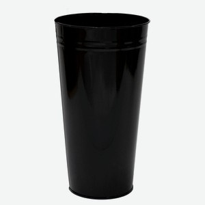Ведро-ваза металлическое черное, d 21 x h 40 см