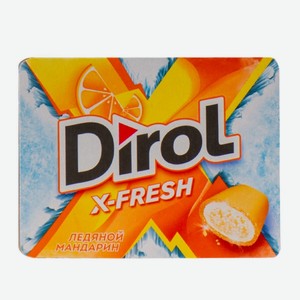 Жевательная резинка Dirol X-Fresh без сахара Ледяной мандарин 16г