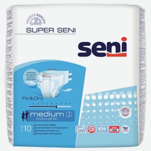 Подгузники Seni Medium 10шт 75-110см для взрослых
