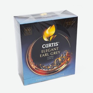 Чай черный CURTIS Elegant EarlGrey, 100 пакетиков