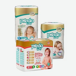 Подгузники в ассортименте  Predo Baby , 9-13 шт