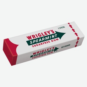 Жевательная резинка Wrigley s Spearmint без сахара мята, 13г Россия