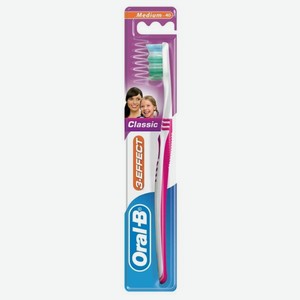 Зубная щетка Oral-B 3-Effect Classic, средней жесткости, в ассортименте