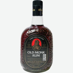 Ром Old Monk Rum 7-летний 42.8% 0.75л в магазине Пятёрочка - цена, где купить, акции и скидки