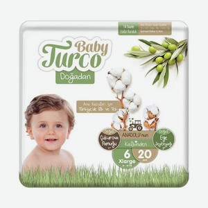 Подгузники-трусики дневные Baby Turco 16+ кг 60 штук
