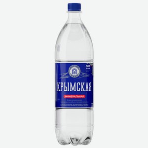 Вода Крымская минеральная лечебно-столовая газ, 1 л, пэт