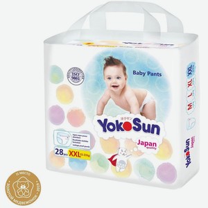 Подгузники-трусики детские  YokoSun  размер XХL (15-23 кг) 28 шт 4602009417078