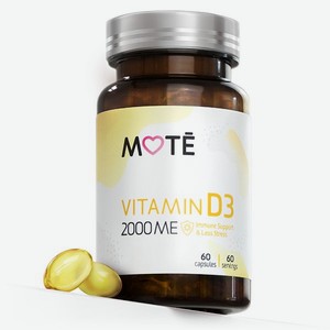 Витамин Д3 Mote / Мотэ 2000 ME 60 капсул