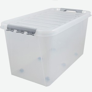 Ящик для хранения Комфорт, 72 х 39 х 37,5см, 70 л, на колесах, пластик