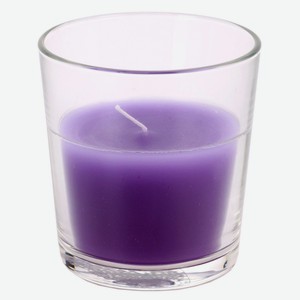 Свеча ароматическая Lumi Лаванда, стекло, парафин/стеарин, 12-15 часов