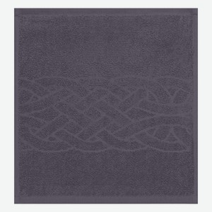 Полотенце махровое Tales, 30х30 см, темно-серый, хлопок