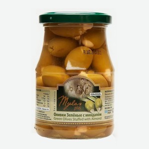 Оливки зеленые с косточкой в рассоле COLOSSAL 370 гр л