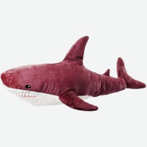 Мягкая игрушка Акула, размер 30 см, цвет бордо арт.ИС0-1борд