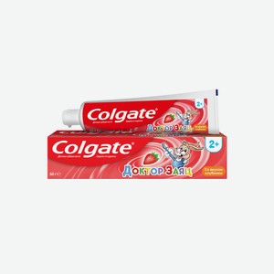 Зубная паста Colgate Доктор Заяц Вкус Клубники 2+ 50 мл