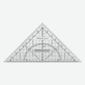 Треугольник FABER CASTELL 22см прозрачный