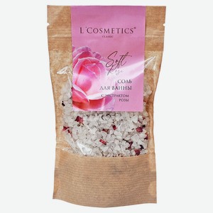 Соль для ванны L`Cosmetics с экстрактом розы, 150 г